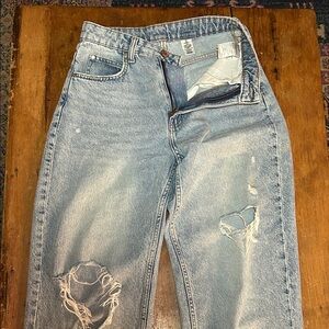 H&M 90s Ultra High Waist Baggy Jeans | Size 2